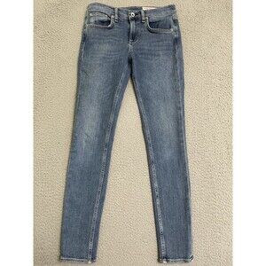 Rag & Bone Women's Jean Mid Rise Skinny Blue Size 26